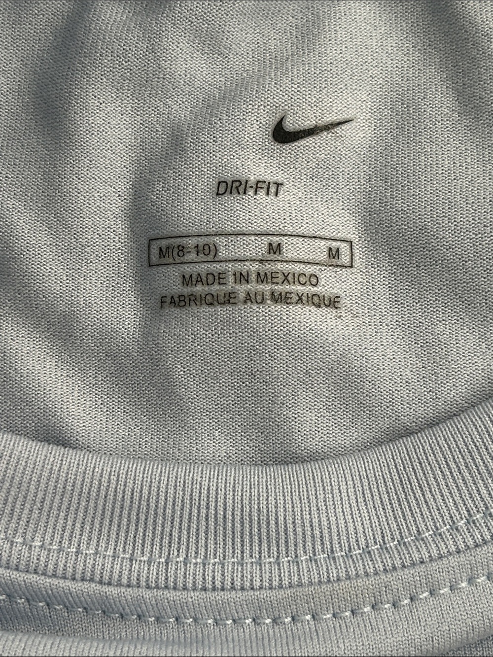 Vintage Nike DRI-FIT Women’s Crew Neck Short Sleeve Tee | Heather Blue | Size M - Picture 3 of 15